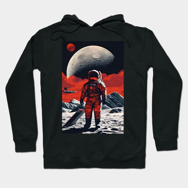 Soviet astronaut on moon Hoodie by Spaceboyishere